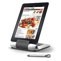 Prepara iPrep Tablet Stand and Stylus Cookbook Stand / Holder | White / Charcoal