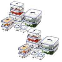 Glasslock 20pc Tempered Glass Microwave Safe Container Set W/ Lid Oven
