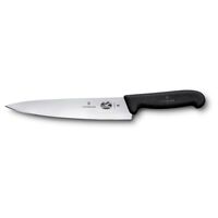Victorinox Cooks Carving Knife 22cm Fibrox Handle Black 5.2003.22