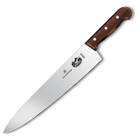  VICTORINOX CARVING COOKS 31CM KNIFE ROSEWOOD 5.2000.31 