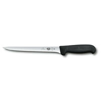 Victorinox Flexible Narrow Fish Filleting 20cm Knife Fibrox 5.3763.20 Black