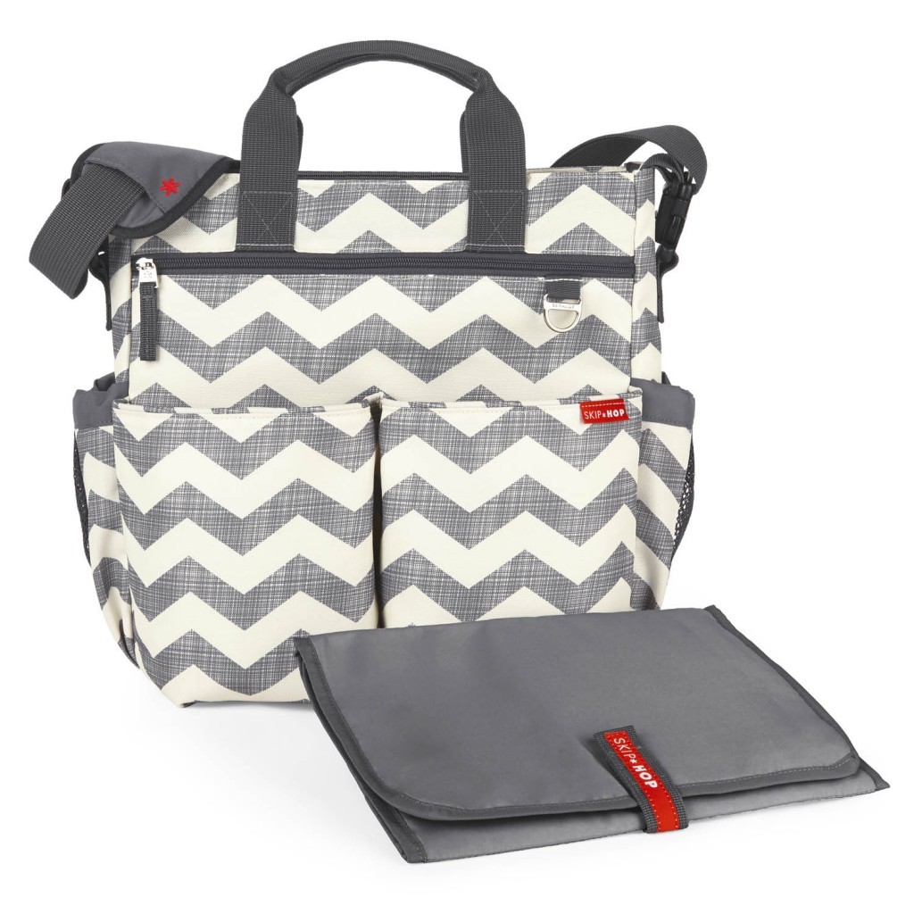 backpack changing bag grey