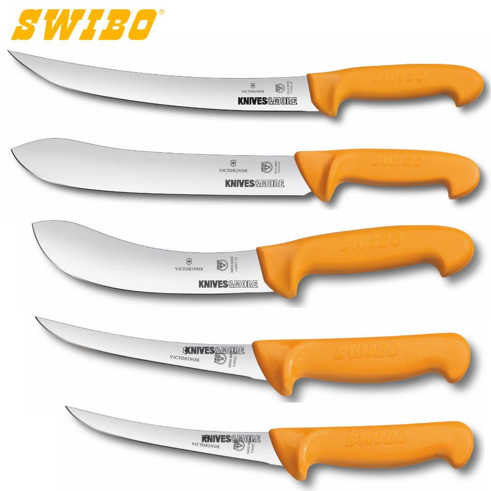 New SWIBO 5 piece 5pc Butcher Breaking Skinning Boning Knife Set eBay