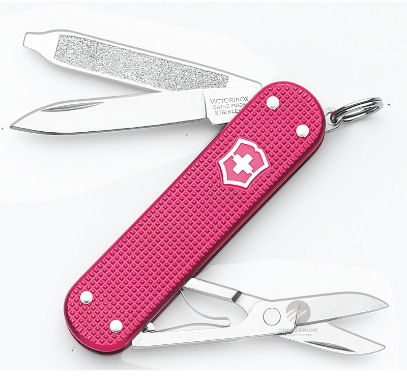 NEW VICTORINOX CLASSIC SD PINK ALOX SWISS ARMY KNIFE MULTITOOL POCKET ...