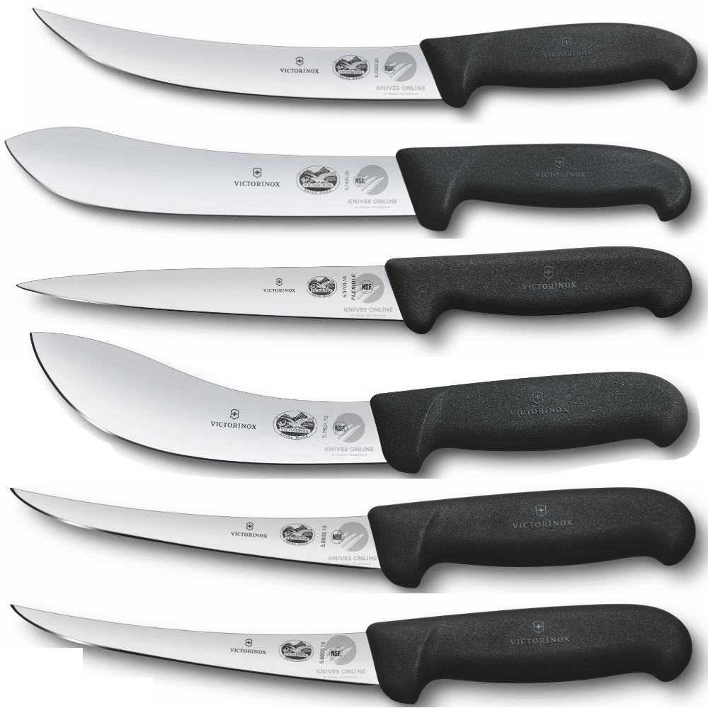 Victorinox 6pc Butcher Knife Set 6 Piece Filleting Skinning Boning
