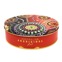 Banksia Red Aboriginal Art Unity Tin - Jersey Caramel Fudge 200g