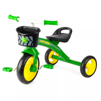 John Deere Steel Tricycle Green 2y+