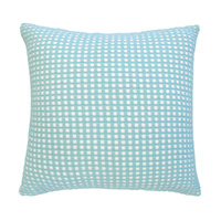 Bambury Dora Square Cushion Aqua 50 x 50cm