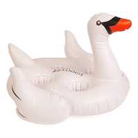 Sunnylife Inflatable White Swan Drink 4 Cup Holder 