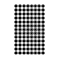 Moda 310×190mm Gingham Black Greaseproof Paper Pack of 200