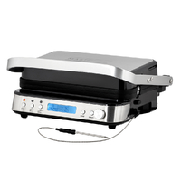 MasterPro Smart Electric Grill Indoor Multi Contact Grill W/ Temperature Probe | F5100250