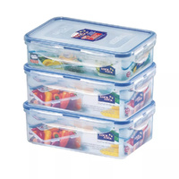 Lock & Lock 3pc Rectangle Container Set | 3 Piece