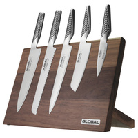 18061 SCANPAN DARK OAK 6PC KNIFE BLOCK SET 6 PIECE SAVE