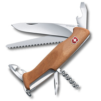 Victorinox Swiss Army Ranger Wood 55 Large Pocket Knife | Walnut 38020