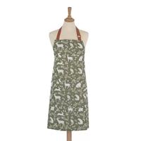 Ulster Weavers Apron Forest Friends Sage | 80 x 70cm