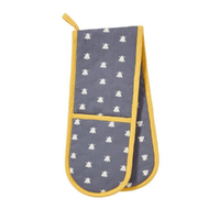 Ulster Weavers Double Oven Glove Bees Blue | 88 x 18cm