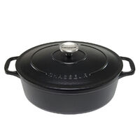 Chasseur Oval French Oven 27cm / 4L Matte Black
