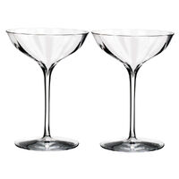 Waterford Crystal Elegance Optic Champagne Belle Coupe Pair 200ml - Set of 2 Glasses