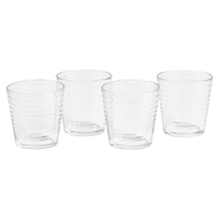 Royal Doulton Gordon Ramsay Maze Tumbler 340ml Glasses Clear Set of 4