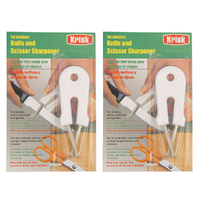 Krisk Knife and Scissor Sharpener White | Pack of 2