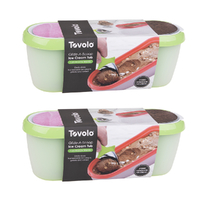 Tovolo Glide A Scoop Ice Cream Tub 1.4L Pistachio | Set of 2