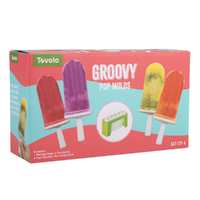 Tovolo Pop Moulds Groovy Green with Stand | Set 6