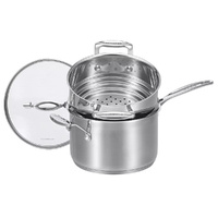  Scanpan Impact Saucepan and Multi-Steamer Insert 2 Piece Set Stainless Steel