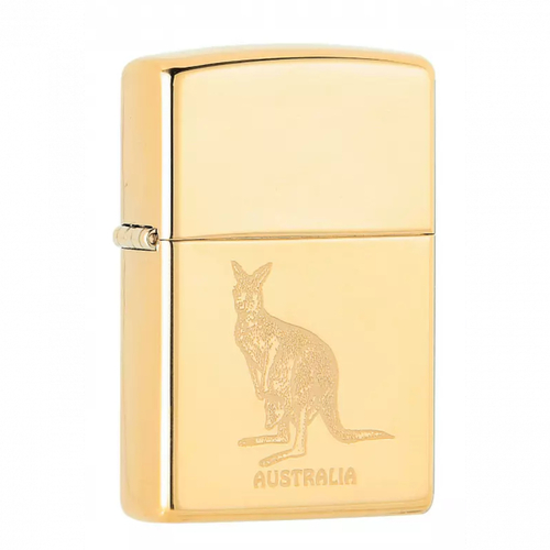 Zippo Kangaroo High Polish Brass Windproof Lighter