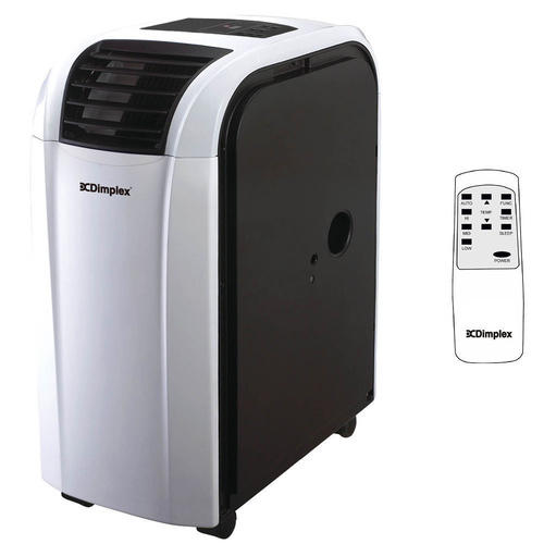 DIMPLEX REVERSE CYCLE PORTABLE 3.5KW AIR CONDITIONER W/DEHUMIDIFIER DC12RCBW