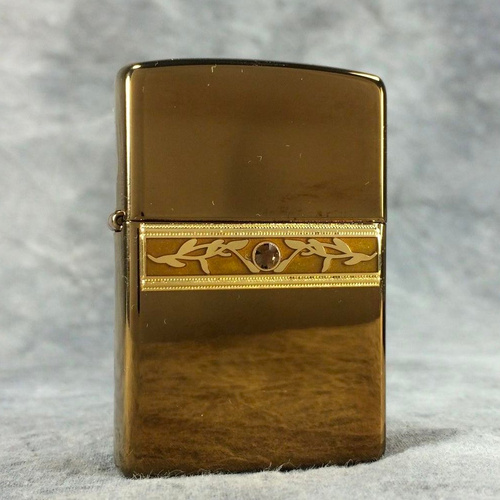 NEW ZIPPO BRONZE BRASS TOPAZ IVY LIGHTER