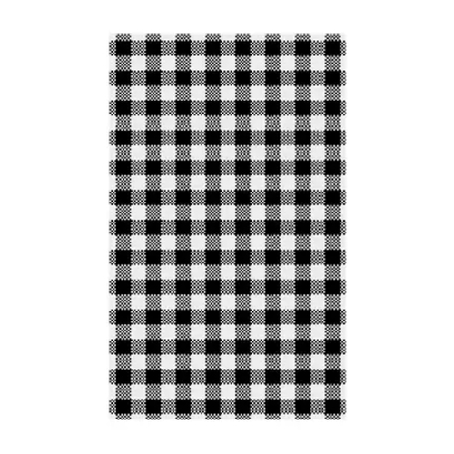 Moda 310 × 190mm Gingham Black Greaseproof Paper | Pack of 200