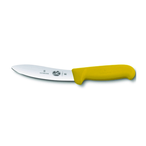 Swiss VICTORINOX SKINNING KNIFE FIBROX YELLOW HANDLE - 12CM 5.7908.12