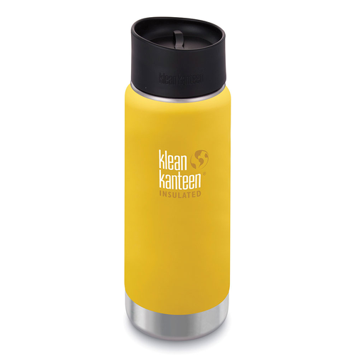 New KLEAN KANTEEN 16oz 473ml WIDE INSULATED LEMON CURRY BPA FREE Water Bottle SAVE !
