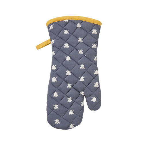 Ulster Weavers Gauntlet Oven Glove Bees Blue | 37 x 20cm