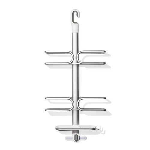 OXO Good Grips 3 Tier Aluminium Shower Caddy for Shower Doors | 48727