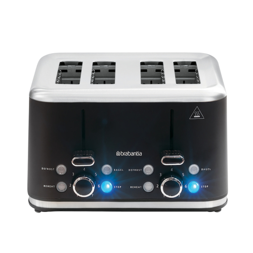 Brabantia 4 Slice Toaster | Matte Black