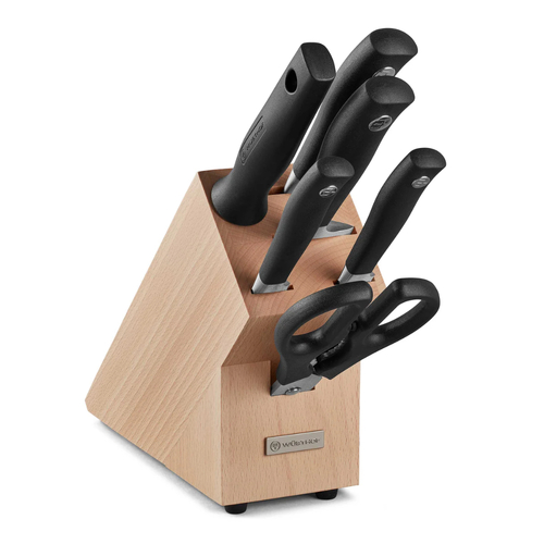 Wusthof Grand Prix II Knife Block Set 7 Piece With Bread Knife