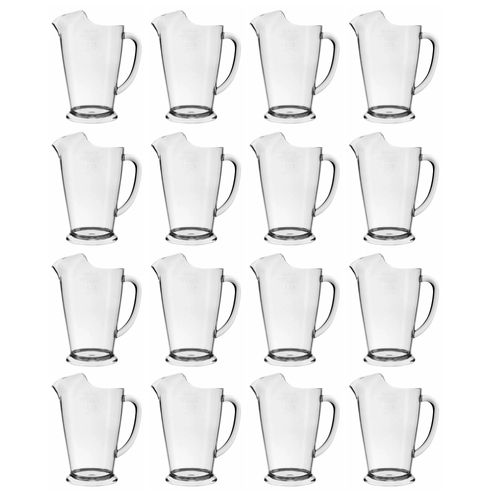 Crown Polycarb Jug with Ice Lip 1140ml | Set of 12