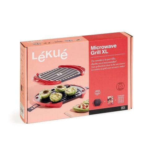 Lekue Microwave Oven Grill XL Griddle Meat Toastie