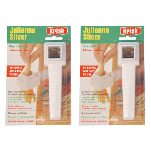 Krisk Julienne Slicer White | Pack of 2