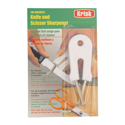 Krisk Knife and Scissor Sharpener | White