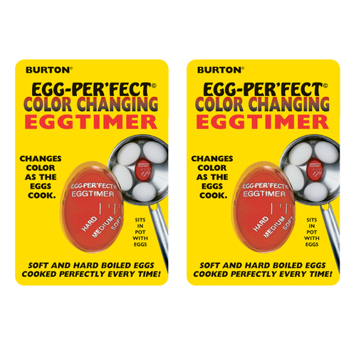 Burton Cooking Tools Egg-Perfect Colour Changing Egg Timer | Set of 2