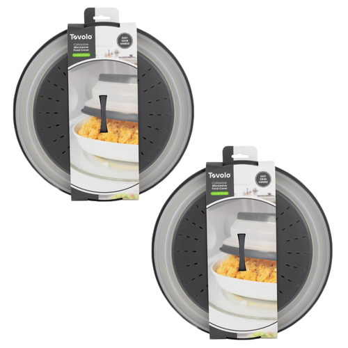 Tovolo Collapsible Microwave Food Cover Anti-Splatter 31.5cm Large | Set of 2