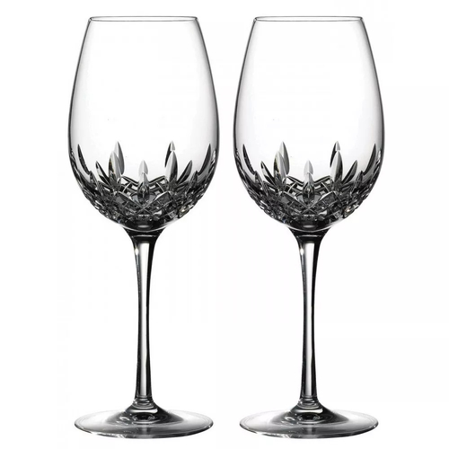 Waterford Lismore Essence Crystal Goblet Glasses | 2pc Set