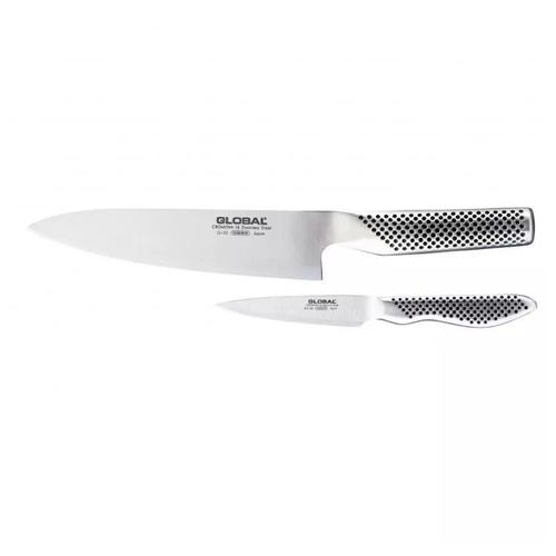 Global Classic Chef Knife Set 2 Piece | 18cm Chef's Knife , 9cm Paring Knife