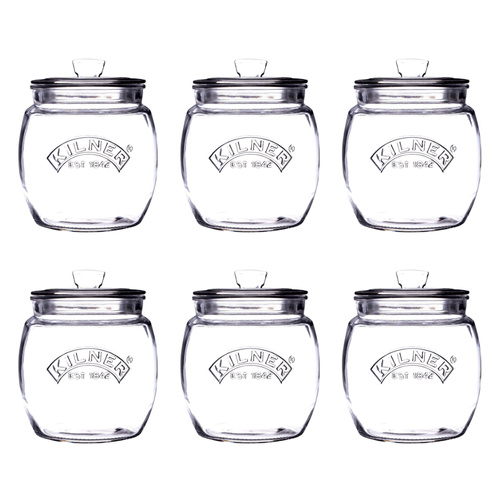 Kilner Universal Storage Jar 850ml Set of 6