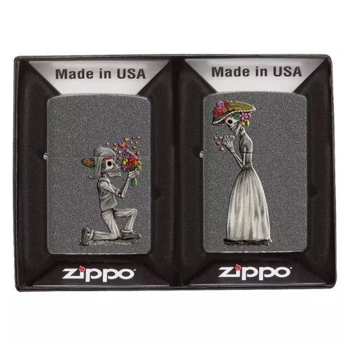 Zippo Windproof Lighter Iron Stone 2 Lighter Gift Pack