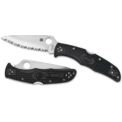 Spyderco Endura 4 Lightweight Black - Serrated Blade YSC10SBK