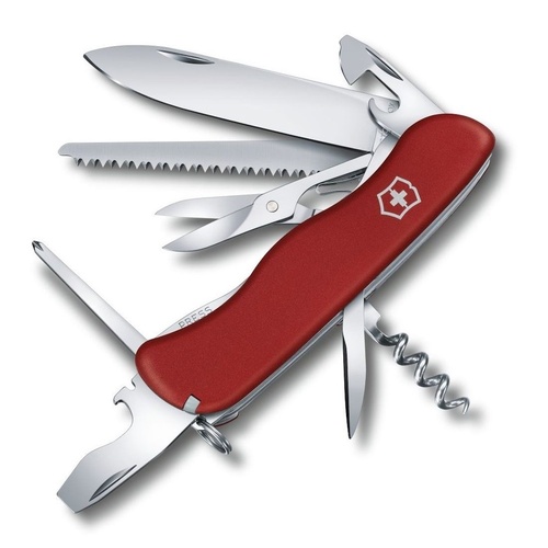 VICTORINOX OUTRIDER RED - SWISS ARMY POCKET KNIFE - LENGTH 111 MM - 14 TOOLS